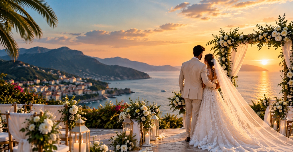 Luxury Destination Wedding at Sunset by Aster Travel